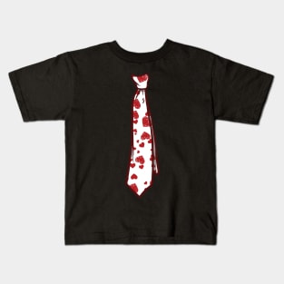 Funny Red Hearts Neck Tie for Valentine Day Gift Kids T-Shirt